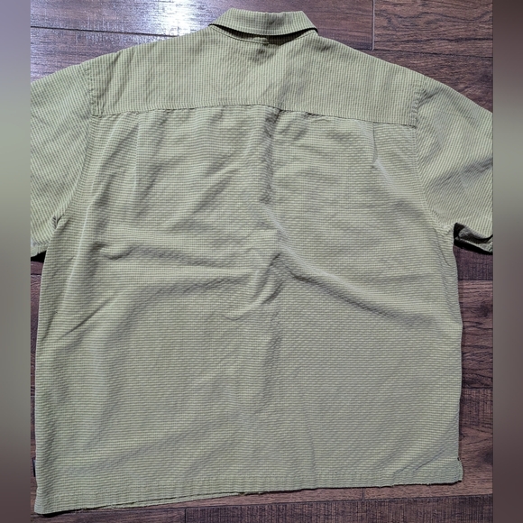 Royal Robbins Button Up Rayon Blend Shirt Mens XXL Relaxed Fit Sage Green Plaid - Picture 11 of 14